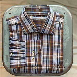 {Peter Millar} Men's Plaid Sport Shirt